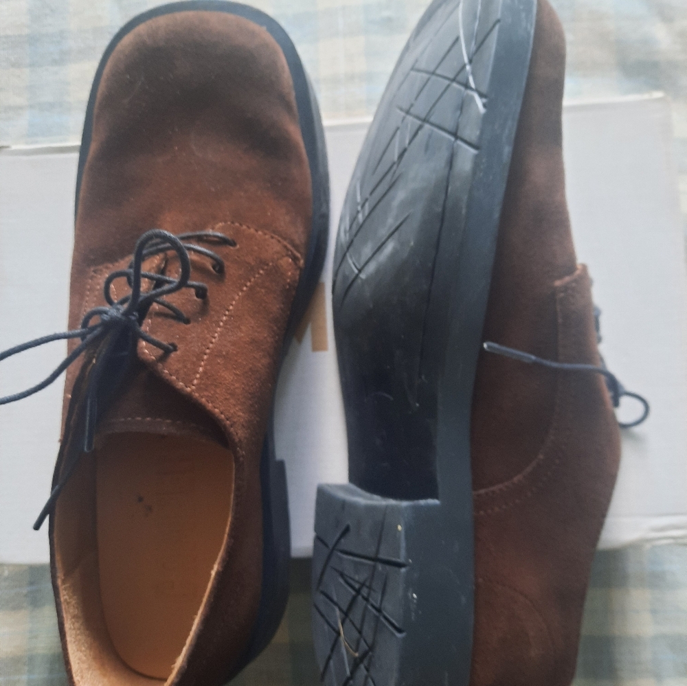 Camper Men's Brown Suede Lace-Up Shoes Size 42